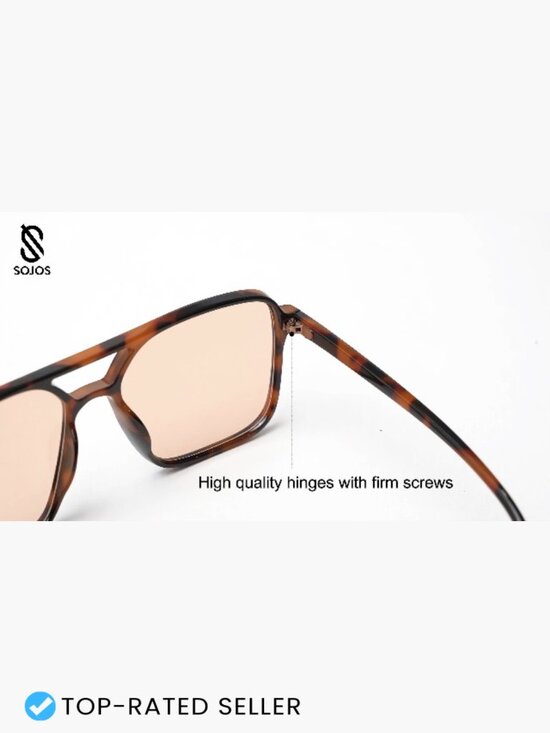 Vintage Aviator Square Sunglasses Retro 70s UV400 Sun Glasses Women Men main image 7
